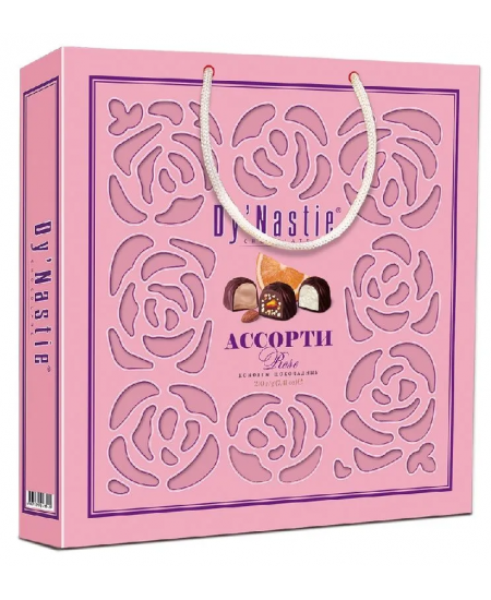 Конфеты с темным шоколадом "Ассорти Rose" 210 гр.