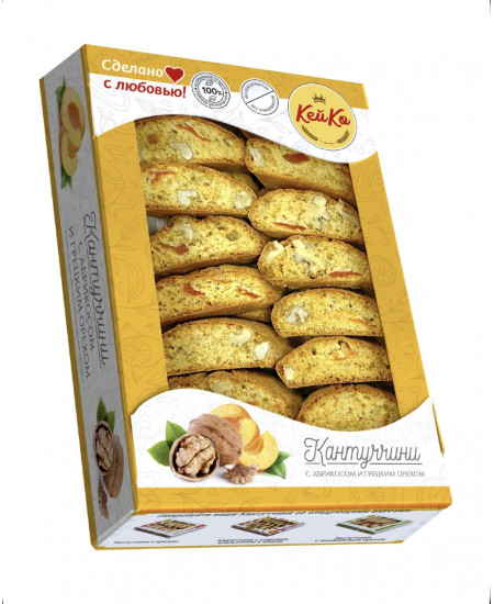 Кантуччини с абрикосоv и грецким орехом 200 гр.