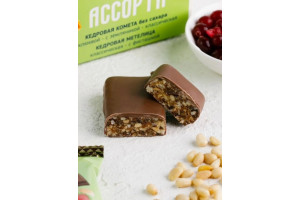 Кедровая комета ассорти класс. (фисташка, клюква, земляника), 18шт*40г